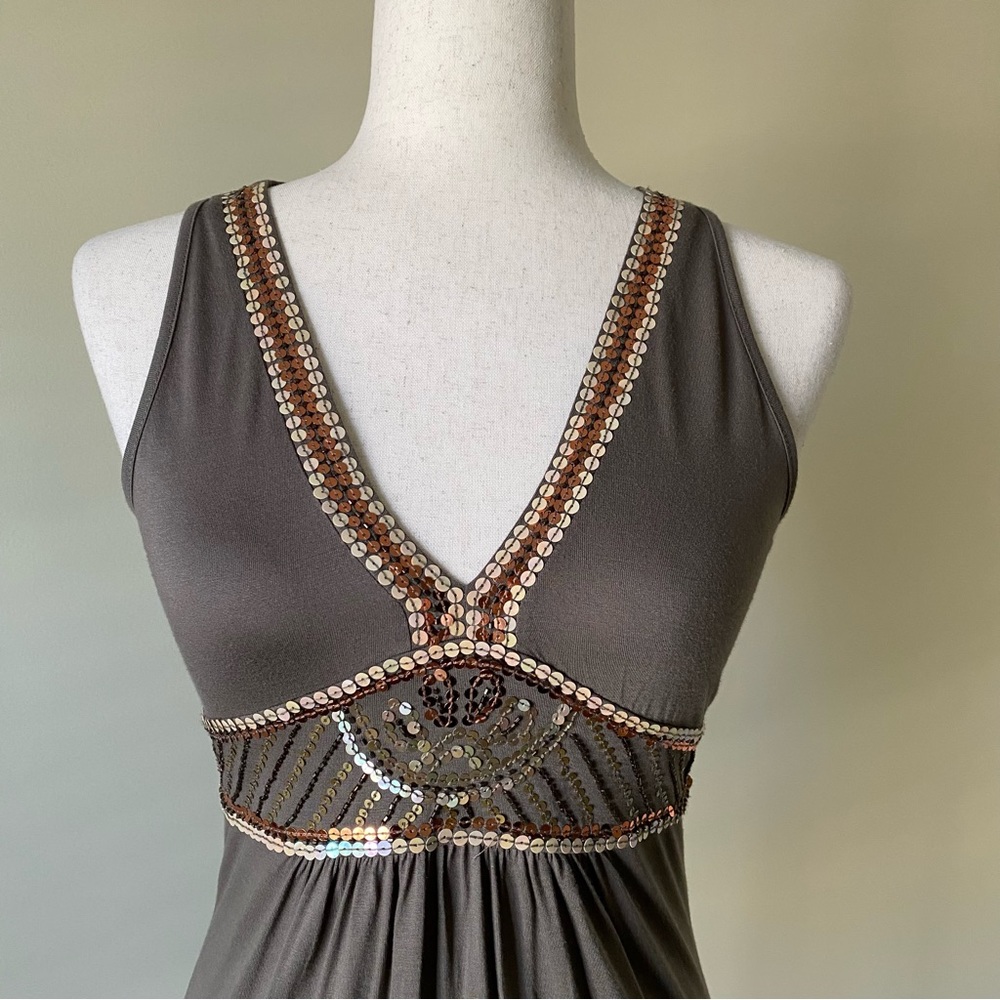 French Connection- Sleeveless Top with Sequin Detail Size S - Picture 2 of 9
